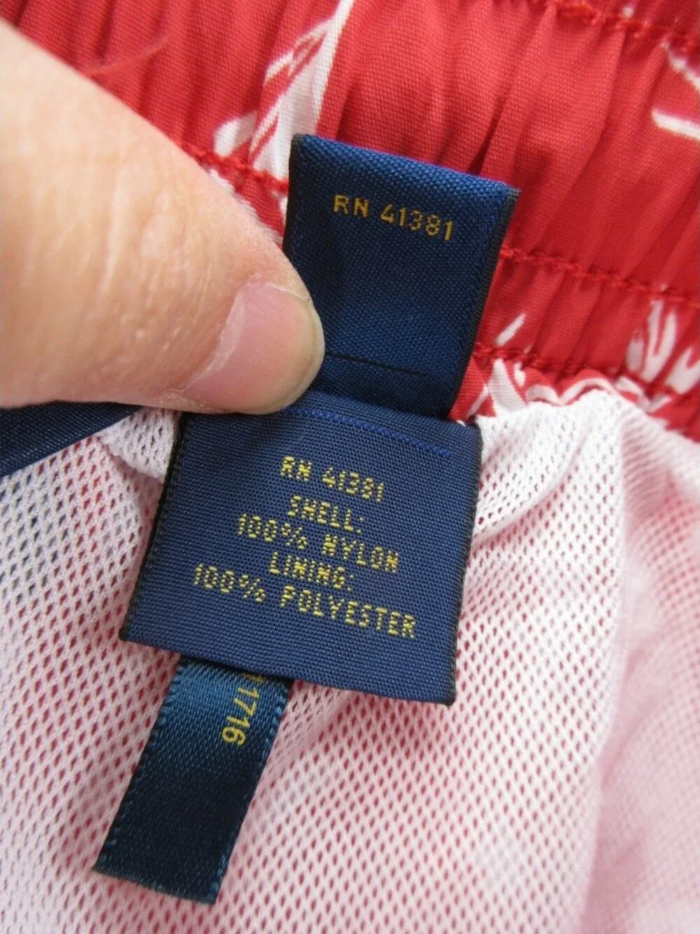 Polo Ralph Lauren Swim Trunks XXL Tall Native Palm Tree Sailboat AOP
